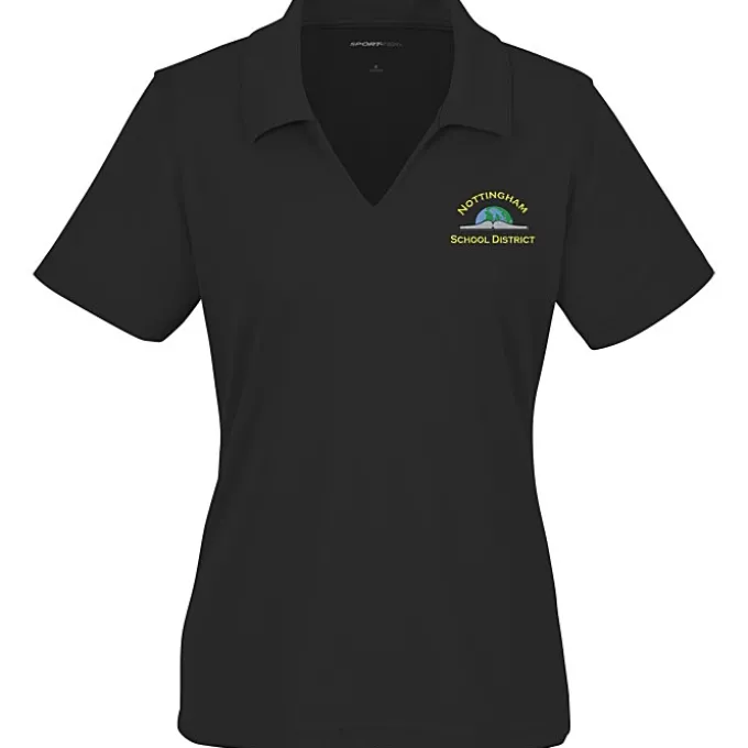 Dri-Mesh V-Neck Sport Shirt - Ladies' - Embroidered - 24 hr