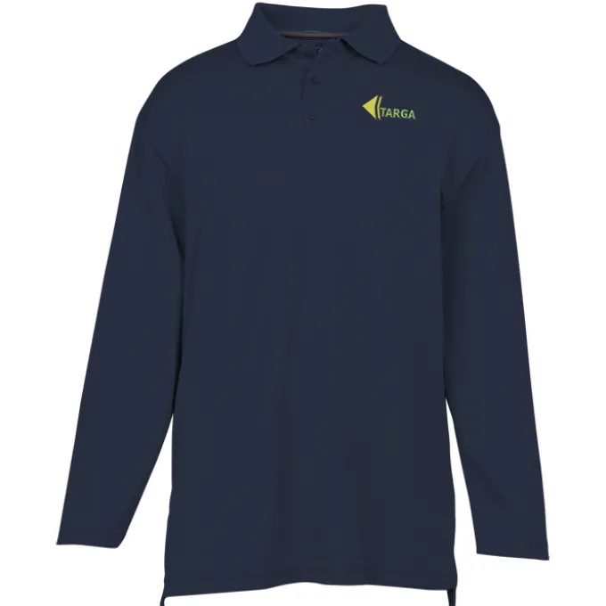 Dry-Mesh Hi-Performance Long Sleeve Polo - Men's