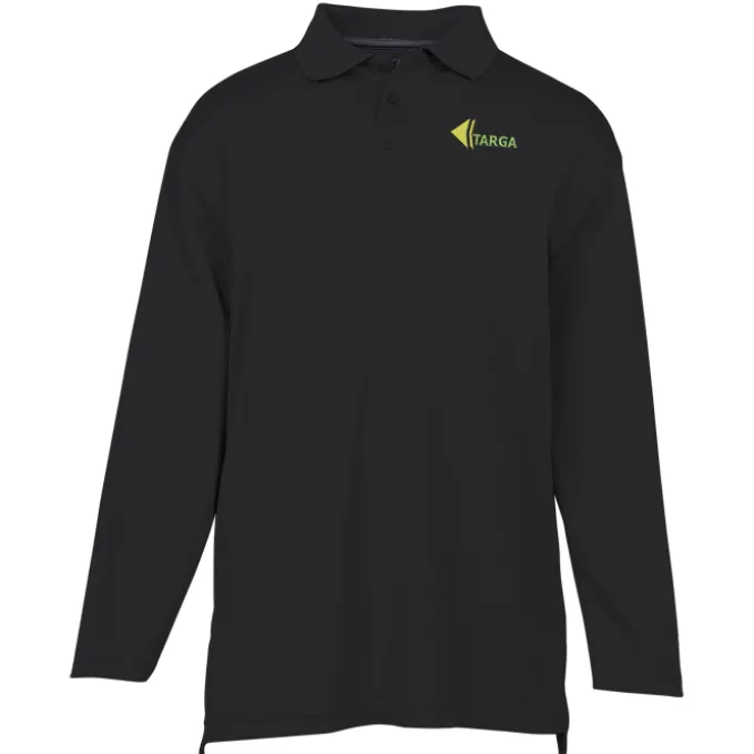 Dry-Mesh Hi-Performance Long Sleeve Polo - Men's