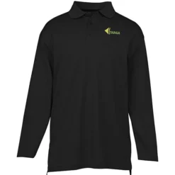 Dry-Mesh Hi-Performance Long Sleeve Polo - Men's - 24 hr