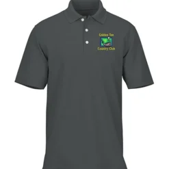 Dry Zone Stain Release Mini Grid Polo - Men's