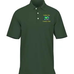 Dry Zone Stain Release Mini Grid Polo - Men's