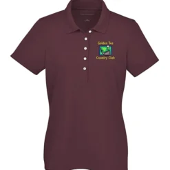 Dry Zone Stain Release Mini Grid Polo - Ladies'