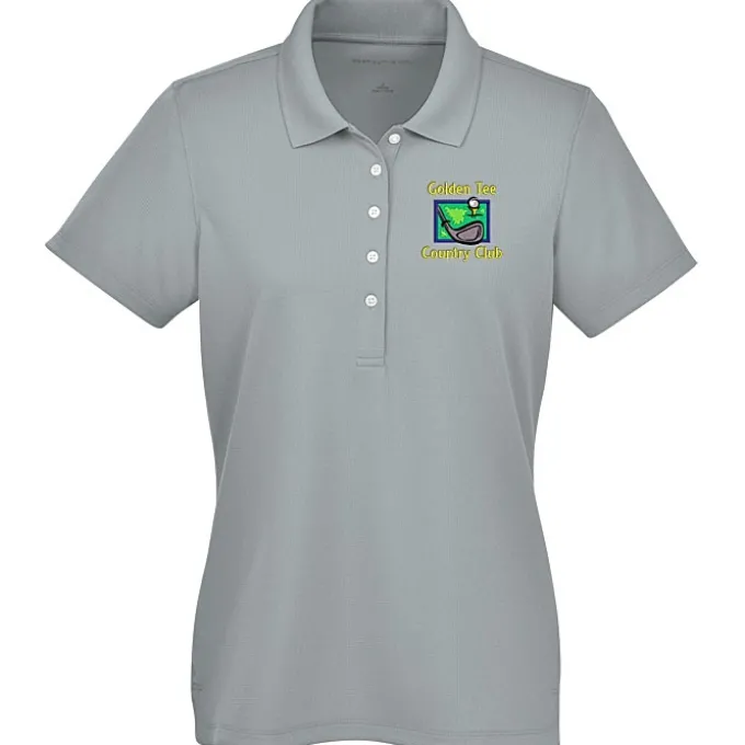 Dry Zone Stain Release Mini Grid Polo - Ladies'