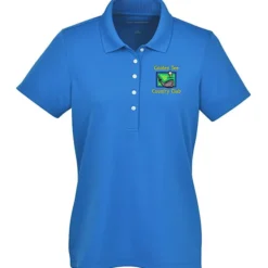 Dry Zone Stain Release Mini Grid Polo - Ladies'