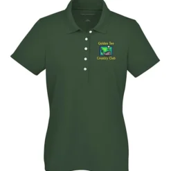 Dry Zone Stain Release Mini Grid Polo - Ladies'