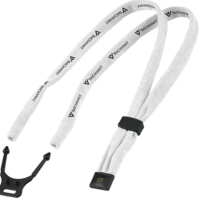 Dual-Use Cotton Lanyard/Eyewear Retainer - 1/2 inches