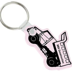 Dump Truck Soft Keychain - Opaque
