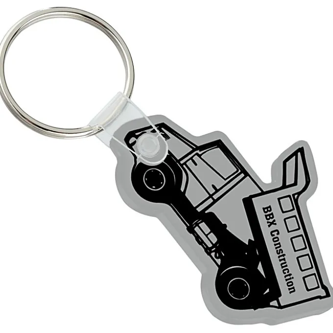 Dump Truck Soft Keychain - Opaque
