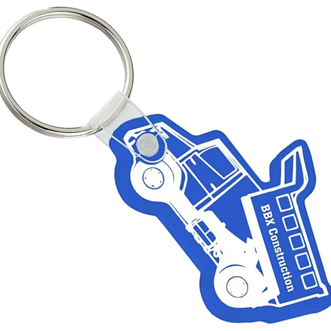 Dump Truck Soft Keychain - Opaque