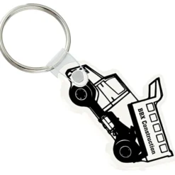 Dump Truck Soft Keychain - Opaque