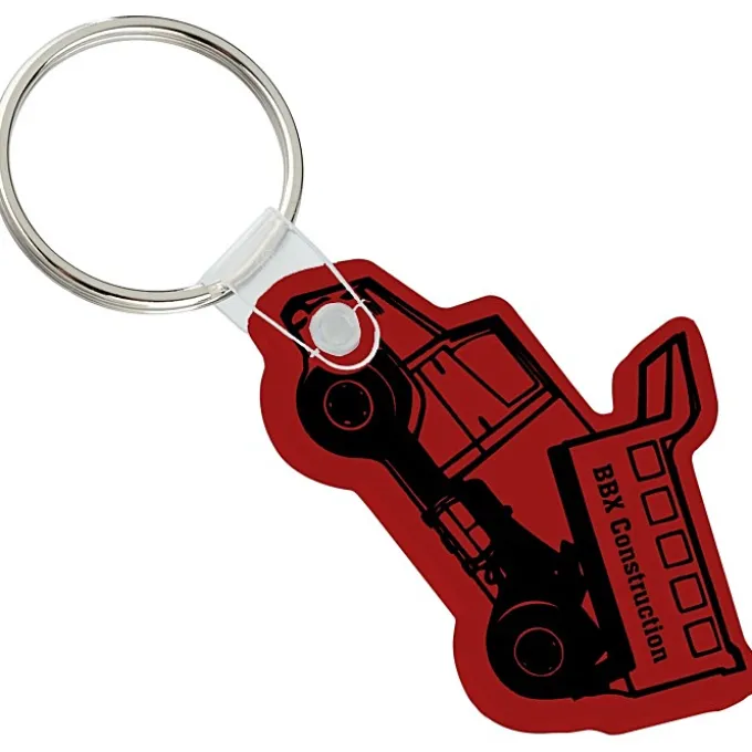 Dump Truck Soft Keychain - Opaque
