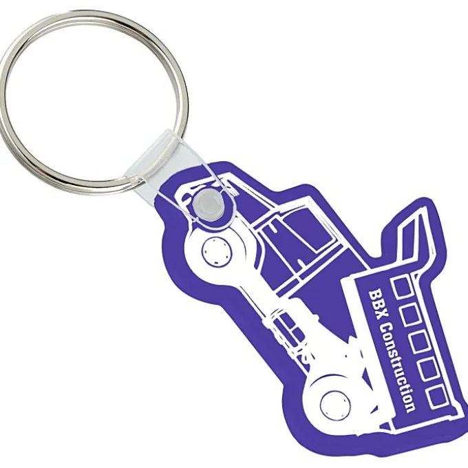 Dump Truck Soft Keychain - Opaque