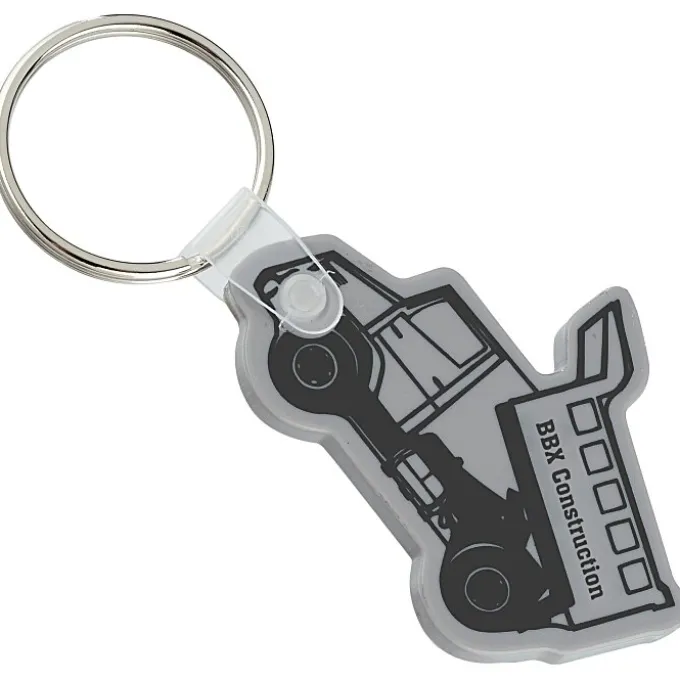 Dump Truck Soft Keychain - Opaque