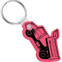 Dump Truck Soft Keychain - Translucent