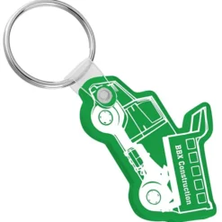 Dump Truck Soft Keychain - Translucent
