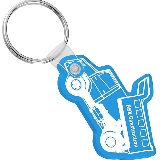 Dump Truck Soft Keychain - Translucent
