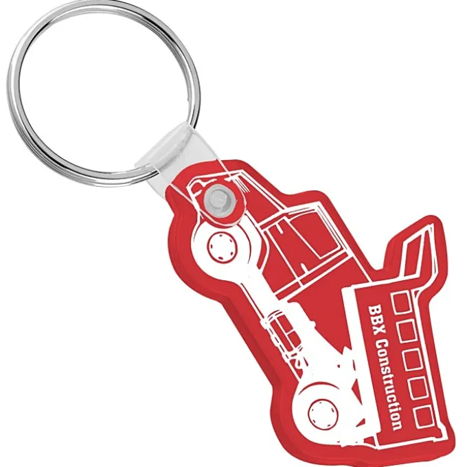 Dump Truck Soft Keychain - Translucent