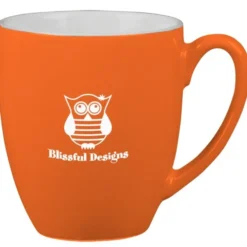 Duo-Tone Bistro Ceramic Mug - 16 oz