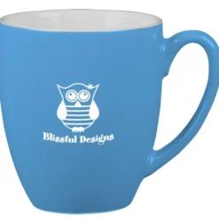Duo-Tone Bistro Ceramic Mug - 16 oz
