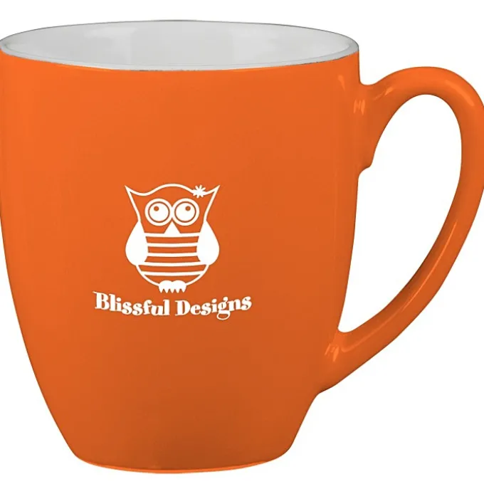 Duo-Tone Bistro Ceramic Mug - 16 oz - 24 hr