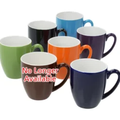 Duo-Tone Bistro Ceramic Mug - 16 oz - 24 hr