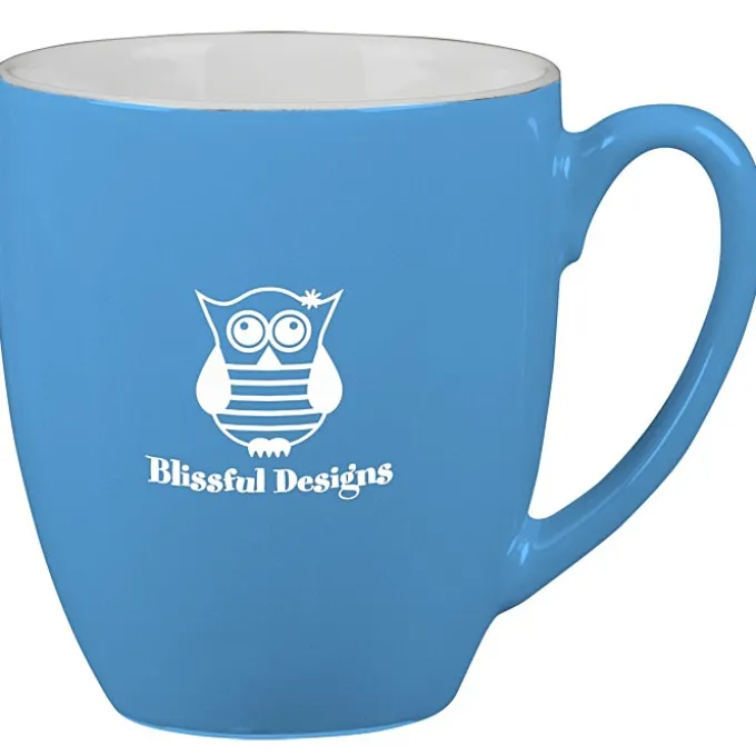 Duo-Tone Bistro Ceramic Mug - 16 oz - 24 hr