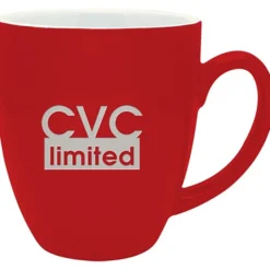 Duo-Tone Bistro Ceramic Mug - 16 oz - Deep Etch