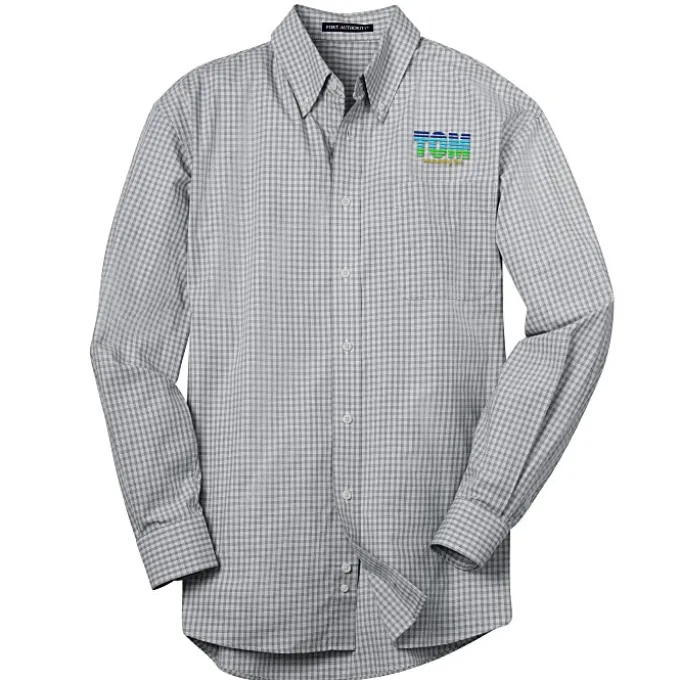 Easy Care Plaid Dress Shirt - Men's