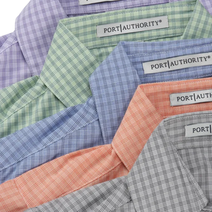 Easy Care Plaid Dress Shirt - Men's