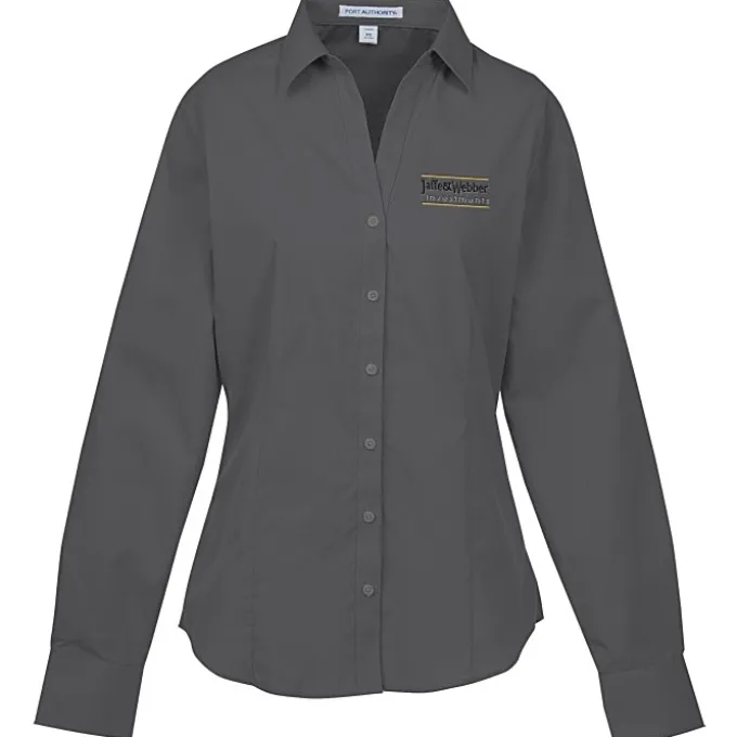 Easy Care Poplin Crosshatch Shirt - Ladies'