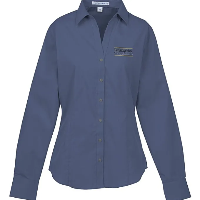 Easy Care Poplin Crosshatch Shirt - Ladies'
