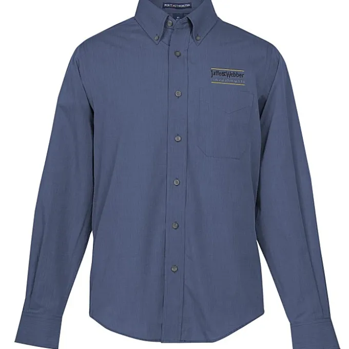Easy Care Poplin Crosshatch Shirt - Men's