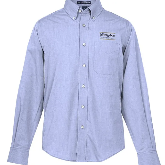 Easy Care Poplin Crosshatch Shirt - Men's
