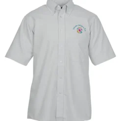Easy Care Short Sleeve Oxford Shirt - Men's - 24 hr