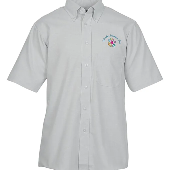 Easy Care Short Sleeve Oxford Shirt - Men's - 24 hr