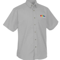 Easy Care Short Sleeve Poplin Shirt - Men's