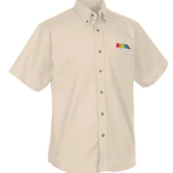 Easy Care Short Sleeve Poplin Shirt - Men's
