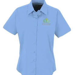 Easy Care Short Sleeve Stretch Poplin Blouse - Ladies'