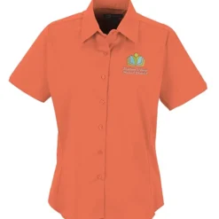 Easy Care Short Sleeve Stretch Poplin Blouse - Ladies'