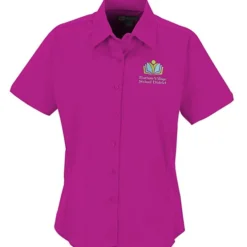Easy Care Short Sleeve Stretch Poplin Blouse - Ladies'
