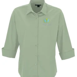 Easy Care 3/4 Sleeve Stretch Poplin Blouse - Ladies'