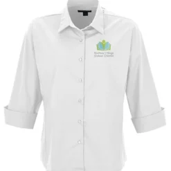 Easy Care 3/4 Sleeve Stretch Poplin Blouse - Ladies'