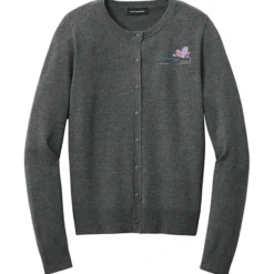 Easy Care Tri-Blend Crewneck Cardigan Sweater - Ladies'