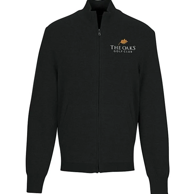 Easy Care Tri-Blend Full-Zip Sweater