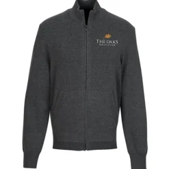 Easy Care Tri-Blend Full-Zip Sweater