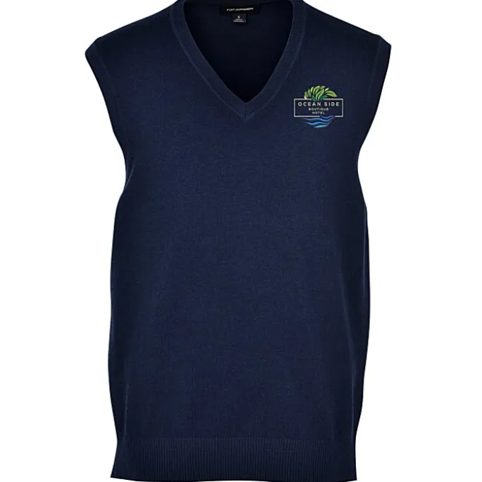 Easy Care Tri-Blend Sweater Vest