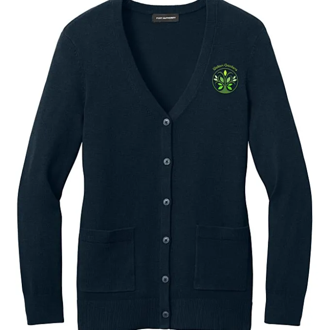 Easy Care Tri-Blend V-Neck Cardigan Sweater - Ladies'
