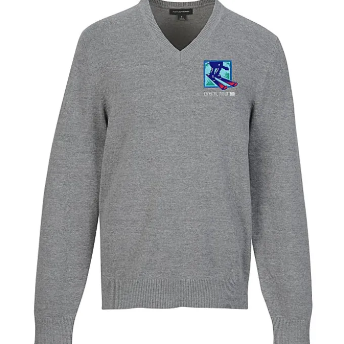 Easy Care Tri-Blend V-Neck Sweater - Men's
