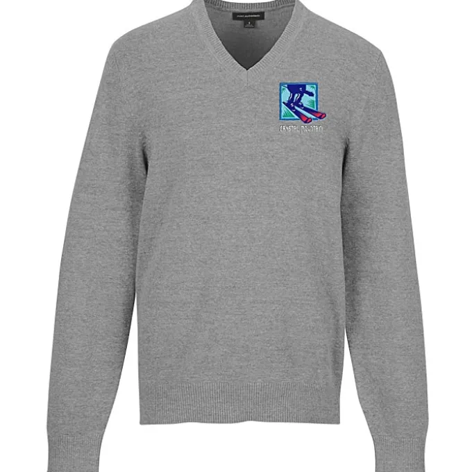 Easy Care Tri-Blend V-Neck Sweater - Men's